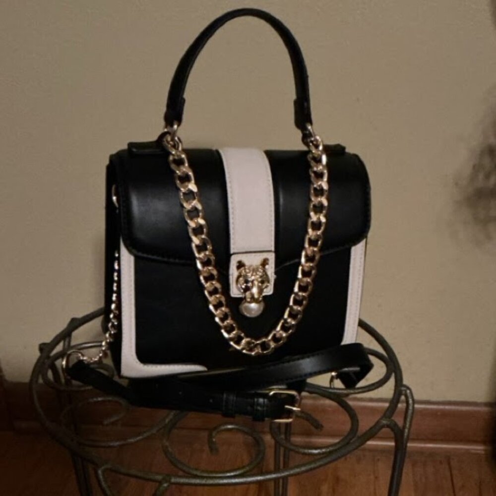 Aldo Purse (Black & Beige)